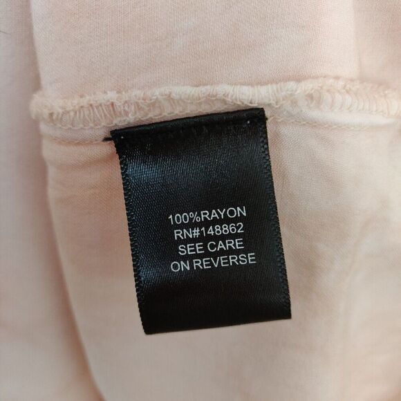 Torrid Peach Tie Dye Peasant Top Size 2X Ruffle V-Neck 3/4 Sleeves Boho NWT - Picture 9 of 10